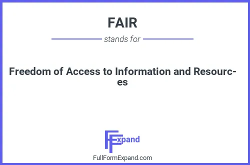 Full form of FAIR