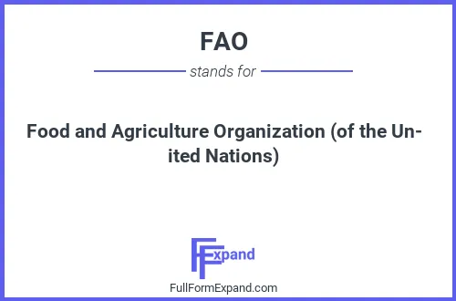 Full form of FAO