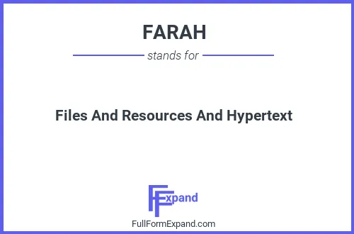 Full form of FARAH
