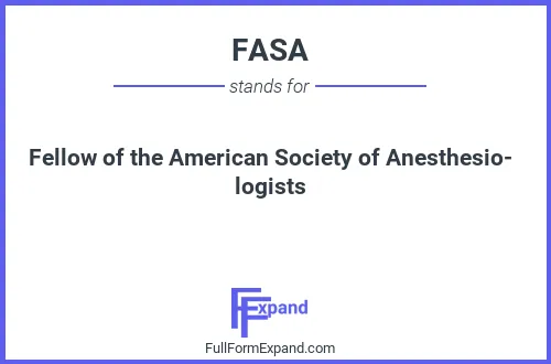 Full form of FASA