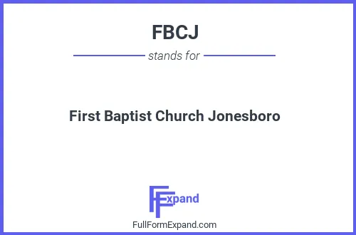 Full form of FBCJ