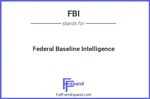 Full form of FBI