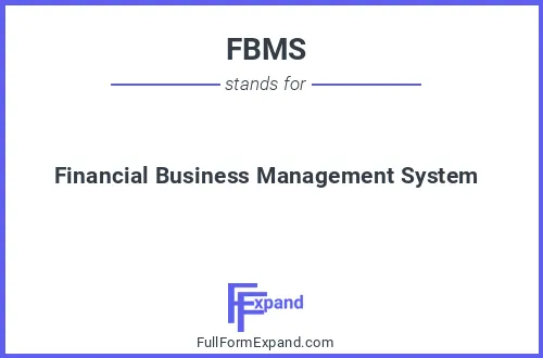 Full form of FBMS