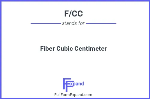 Full form of F/CC