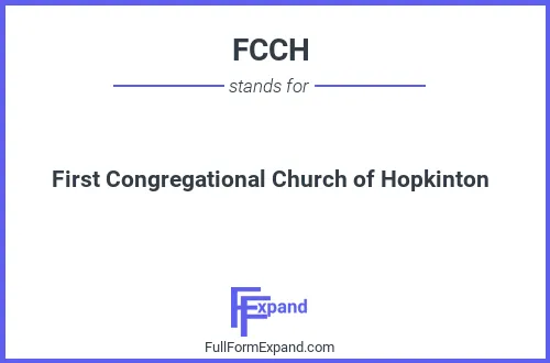 Full form of FCCH