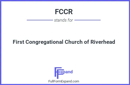 Full form of FCCR