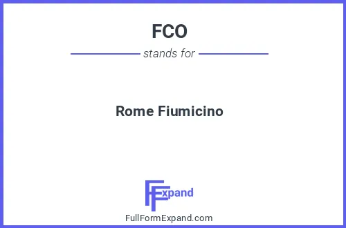Full form of FCO