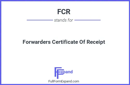 Full form of FCR