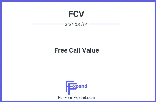 Full form of FCV