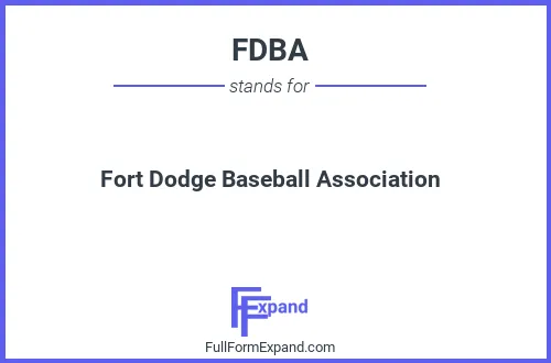 Full form of FDBA