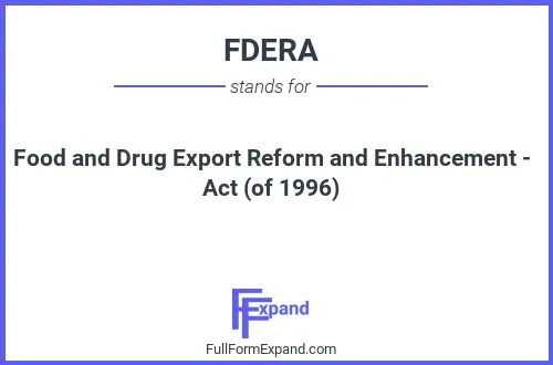 Full form of FDERA