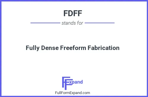 Full form of FDFF