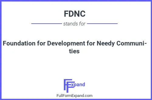 Full form of FDNC