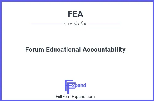 Full form of FEA