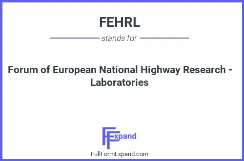 Full form of FEHRL