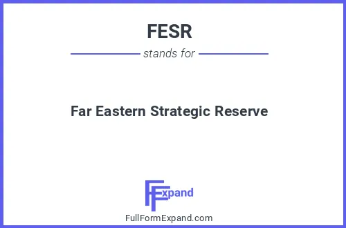 Full form of FESR