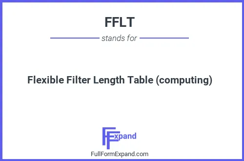 Full form of FFLT
