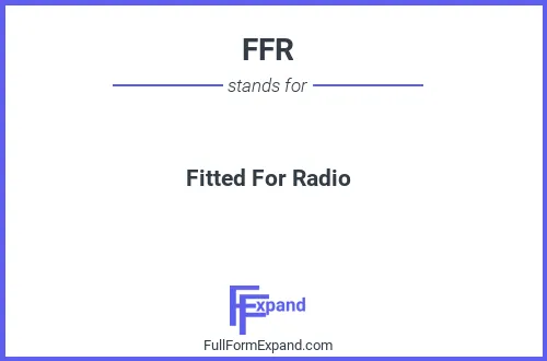 Full form of FFR