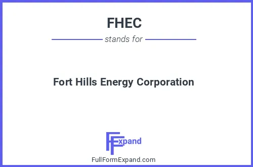 Full form of FHEC