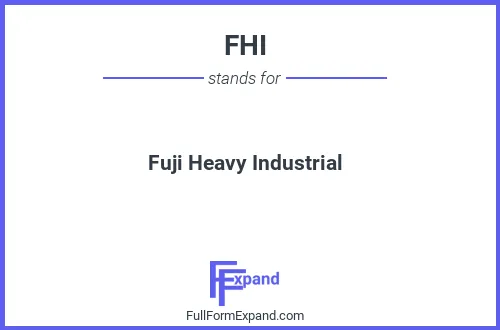 Full form of FHI