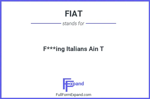 Full form of FIAT