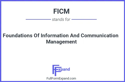 Full form of FICM