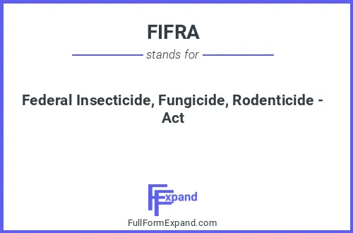 Full form of FIFRA