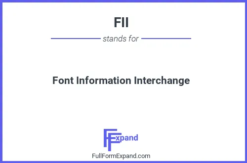 Full form of FII
