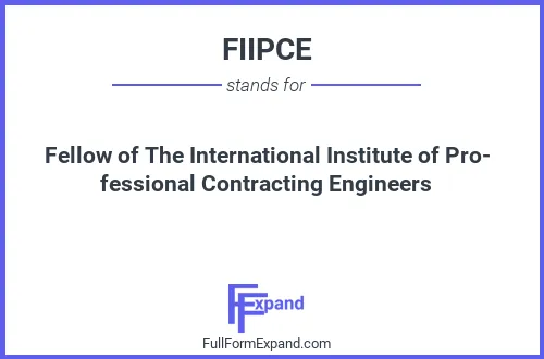 Full form of FIIPCE