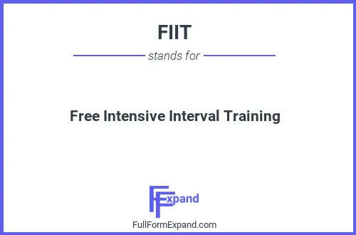 Full form of FIIT