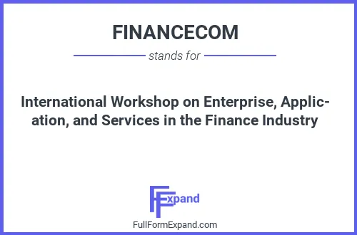 Full form of FINANCECOM