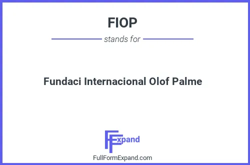 Full form of FIOP