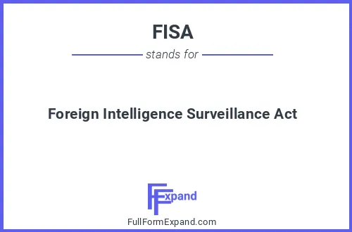 Full form of FISA