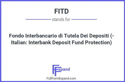 Full form of FITD