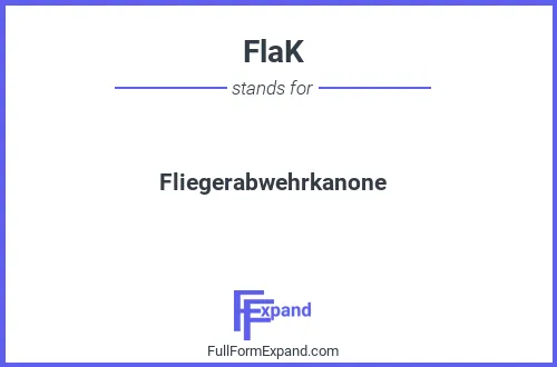 Full form of FlaK