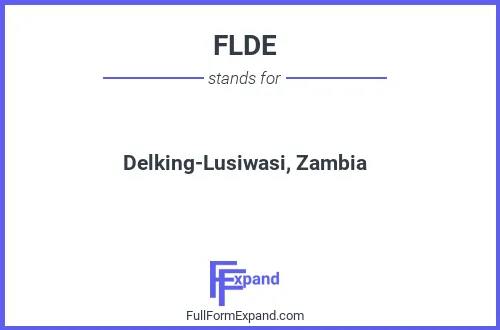 Full form of FLDE