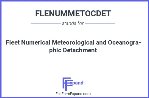 Full form of FLENUMMETOCDET