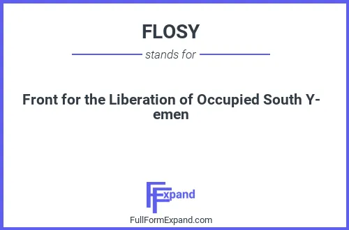 Full form of FLOSY