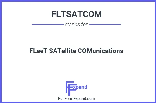 Full form of FLTSATCOM