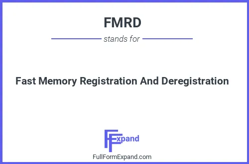 Full form of FMRD