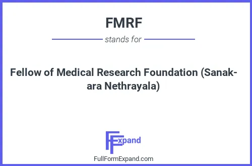 Full form of FMRF