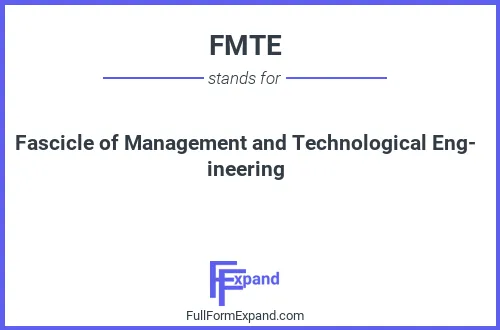Full form of FMTE