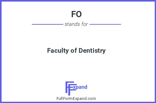 Full form of FO
