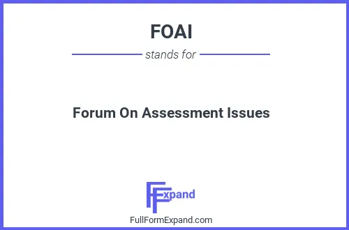 Full form of FOAI