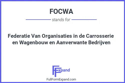 Full form of FOCWA