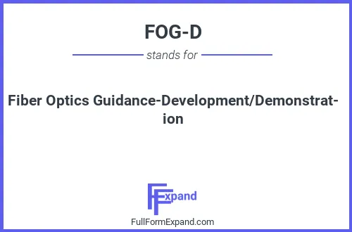 Full form of FOG-D