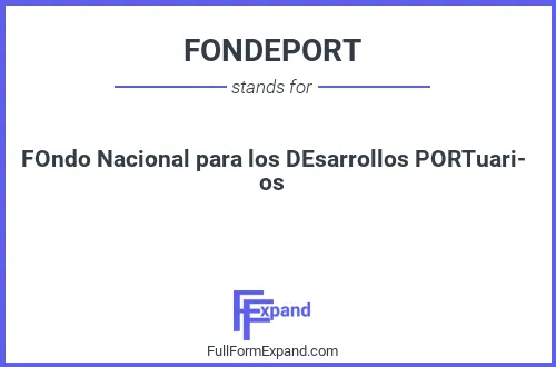 Full form of FONDEPORT