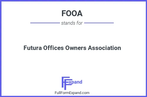 Full form of FOOA