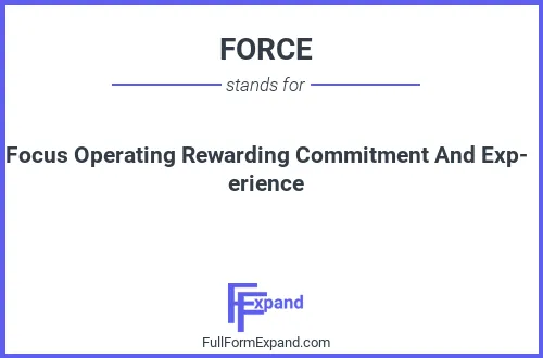 Full form of FORCE
