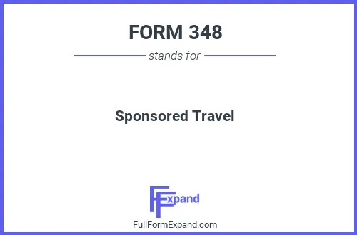 Full form of FORM 348